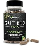 KaraMD GutBio Max - Fiber Supplement with Digestive Enzymes, Prebiotics, Postbiotics & Probiotics...