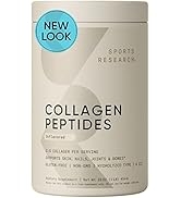 Sports Research Collagen Peptides - Hydrolyzed Type 1 & 3 Collagen Powder Protein Supplement for ...