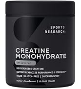 Sports Research Creatine Monohydrate - Gain Lean Muscle, Improve Performance and Strength and Sup...